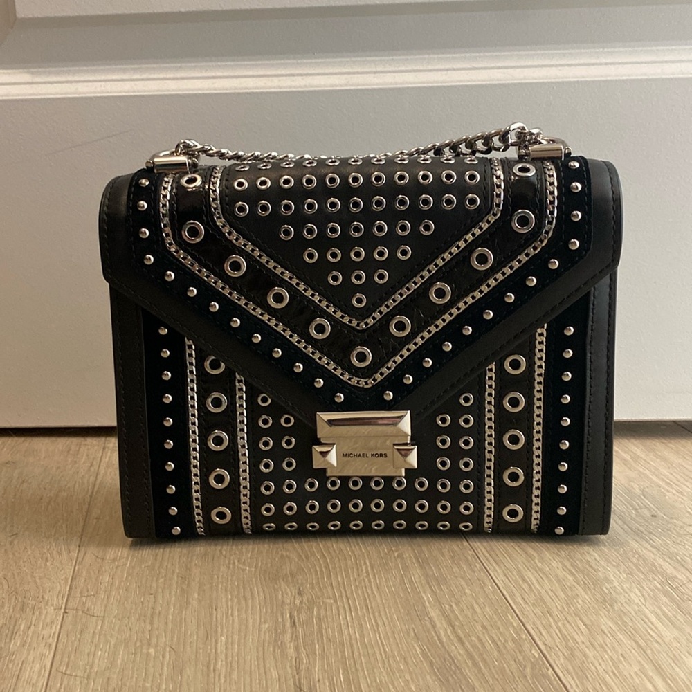 Michael Kors black and silver purse